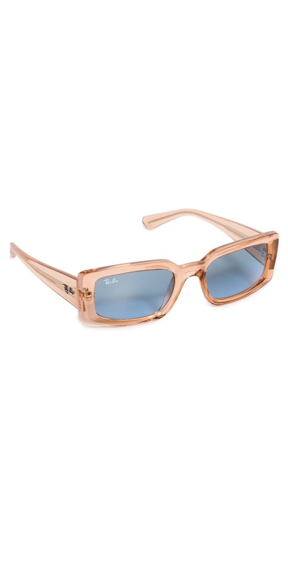 Ray-Ban 0RB4395 Kiliane Sunglasses Transpnt Orange/Blue Grd Grey