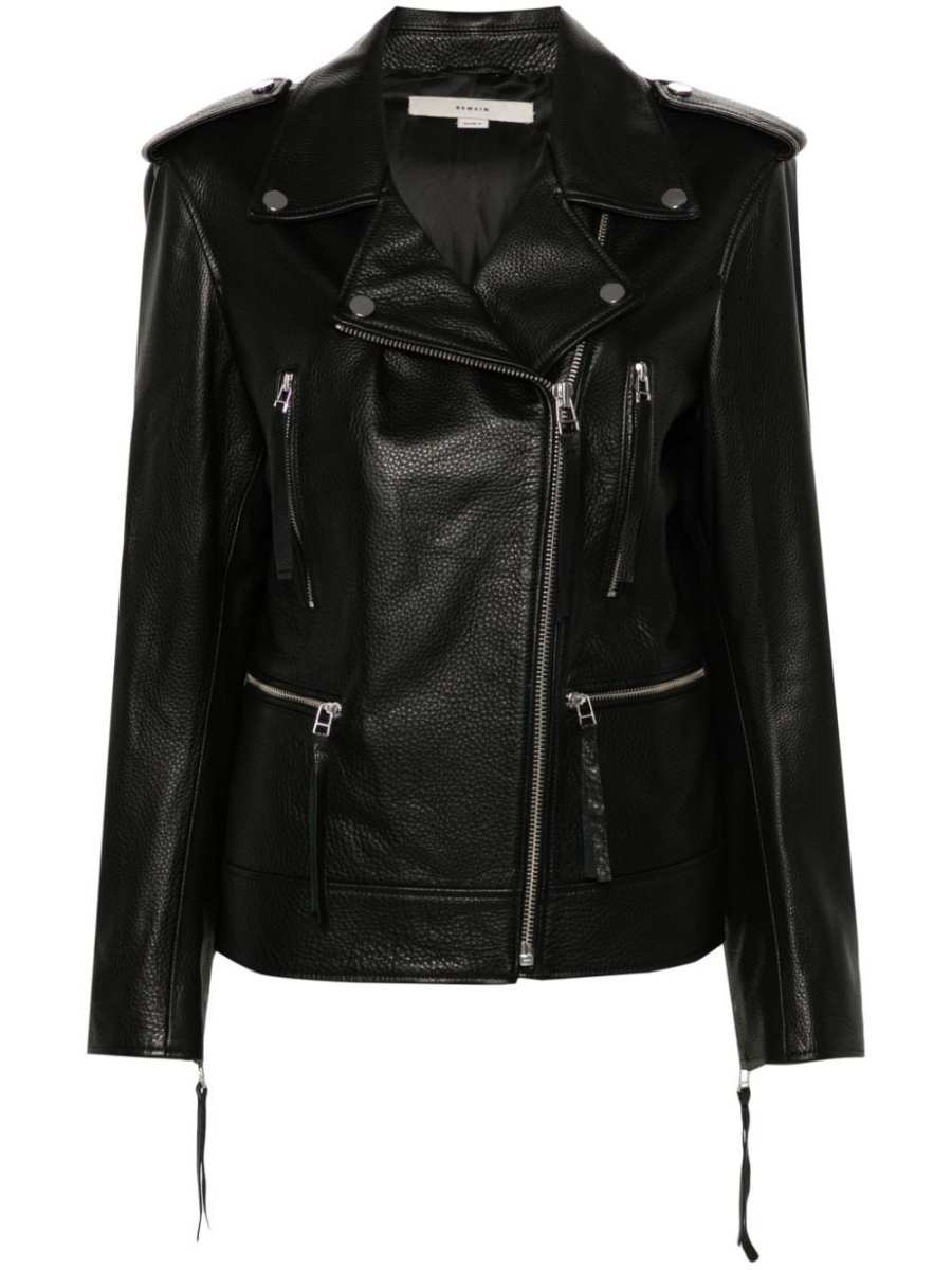 leather biker jacket