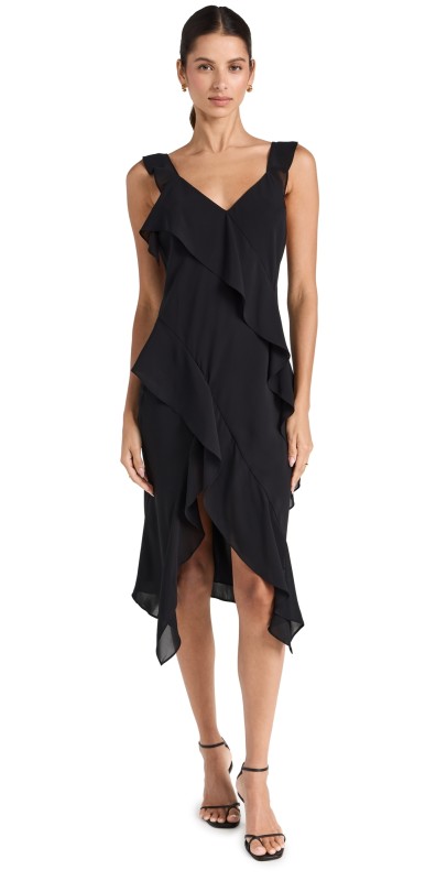 Amanda Uprichard Cantara Dress Black