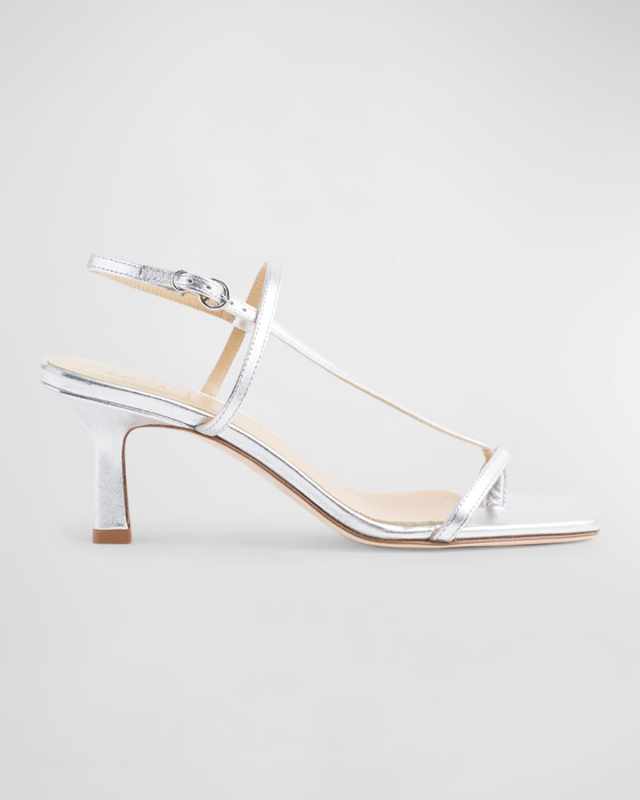 Elise Metallic Thong Slingback Sandals