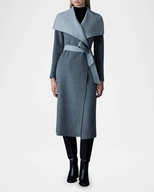 Mai Wool Belted Wrap Coat