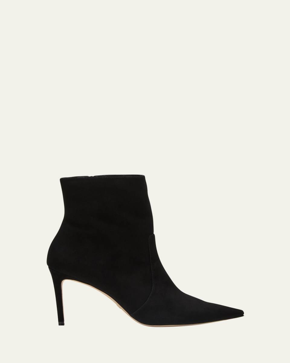 Stuart Suede Stiletto Ankle Booties