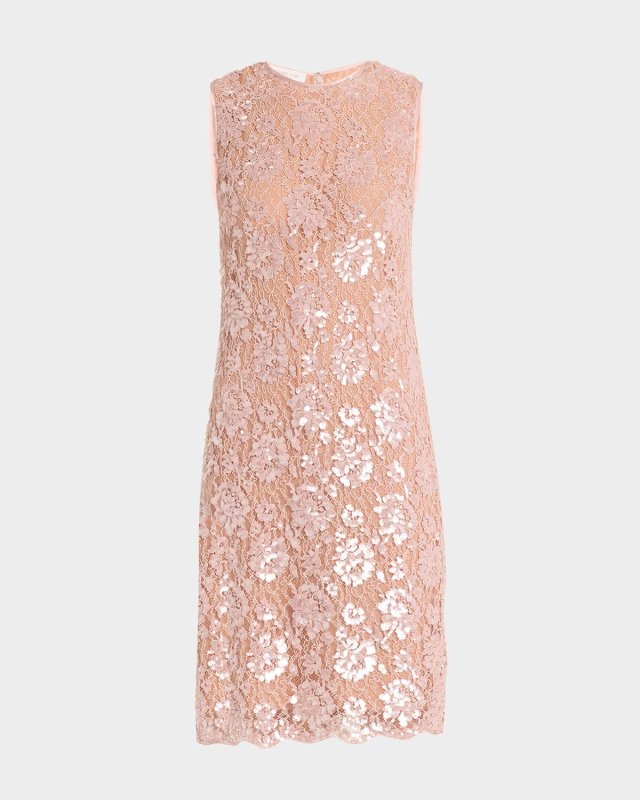 Floral Embellished Sheath Dress