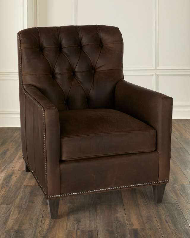 Carlee Leather Club Chair