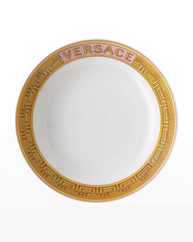 Medusa Amplified Pink Coin Rim Soup Bowl