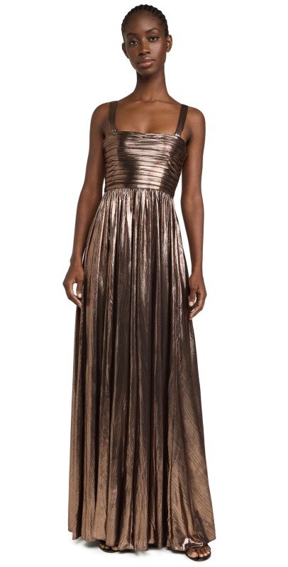 Retrofête Iris Dress Metallic Bronze