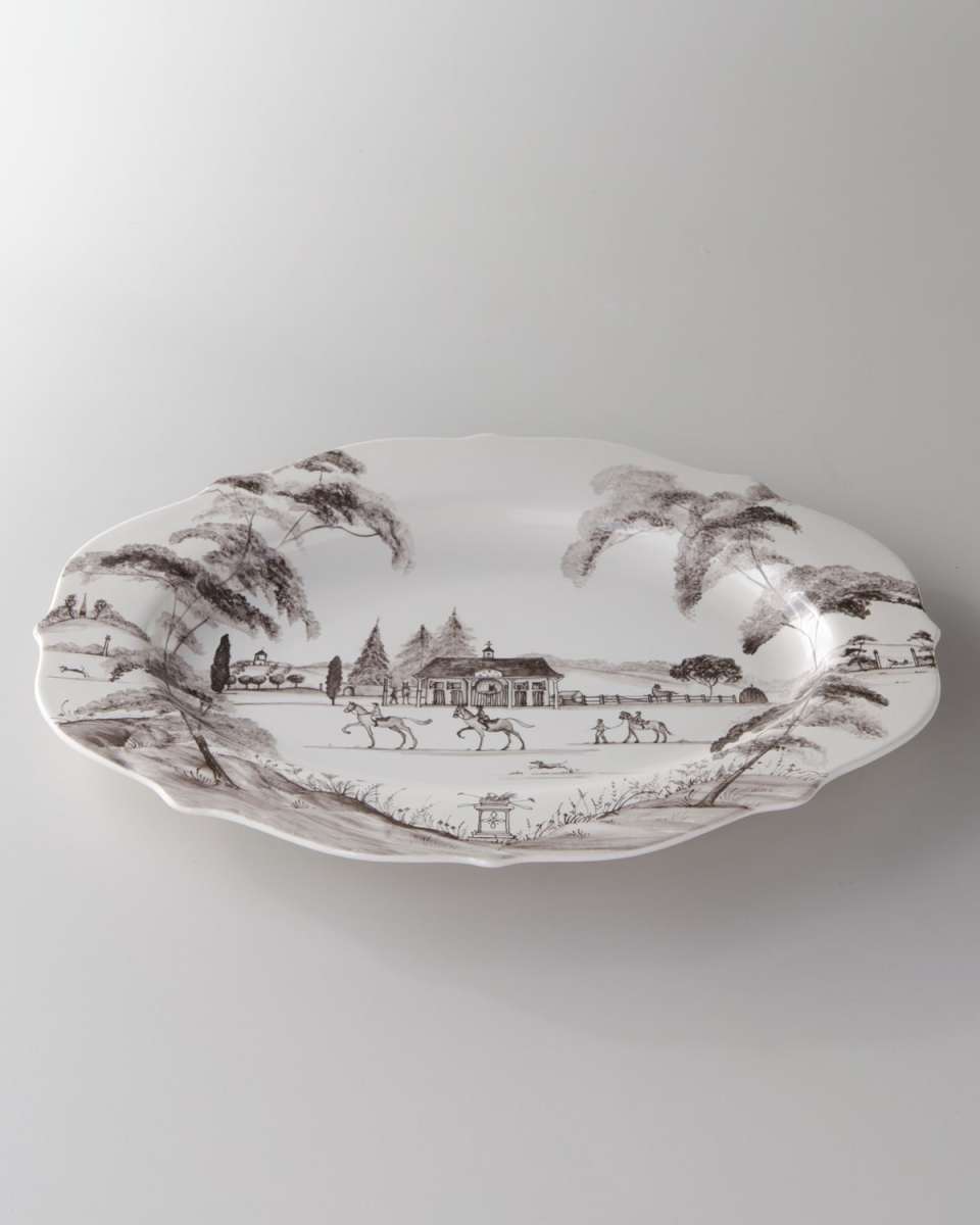 Country Estate Flint Grey Stable Platter