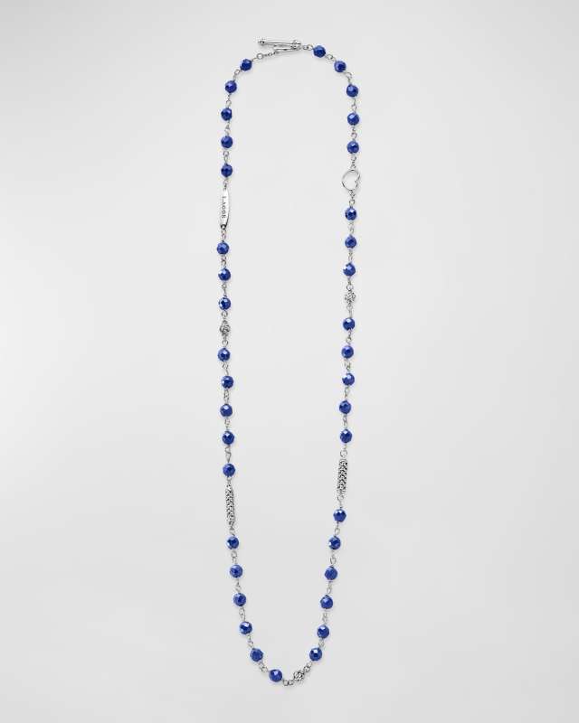 Caviar Icon 5-Station Necklace in Sterling Silver
