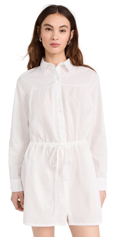 LNA Aurora Button Up Tunic White