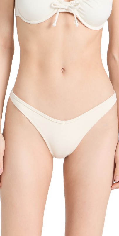 Solid & Striped Solid & Striped x Sofia Richie Grainge The Lolita Bikini Bottoms Ecru