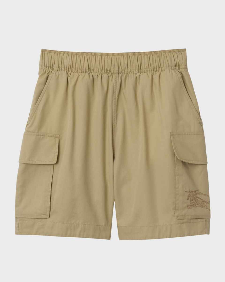 Boy's Noel Equestrian Knight Design Cargo Shorts, Size 3-14