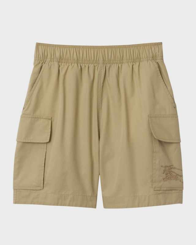 Boy's Noel Equestrian Knight Design Cargo Shorts, Size 3-14