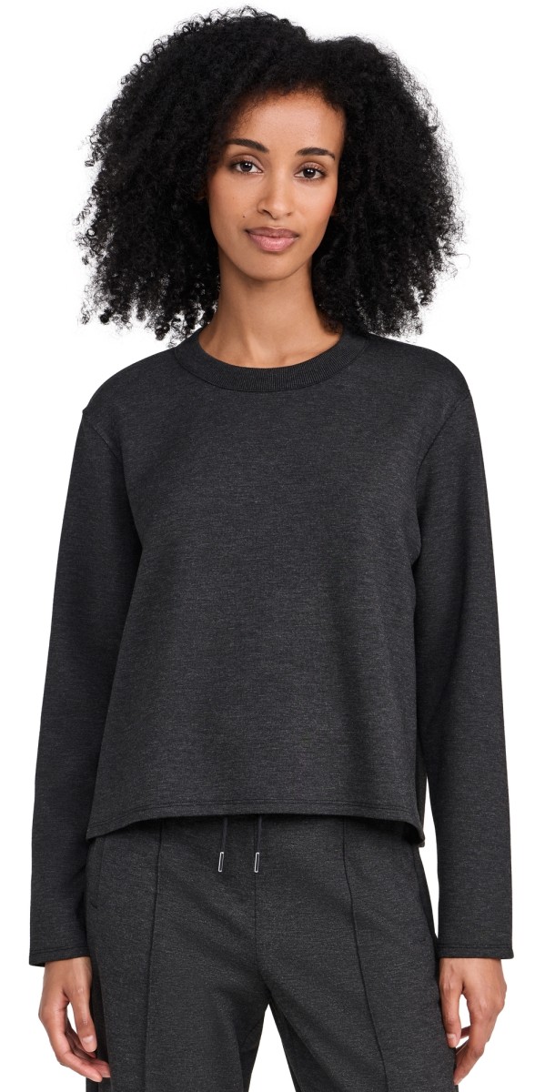 Theory A Line Pullover Charcoal/Black