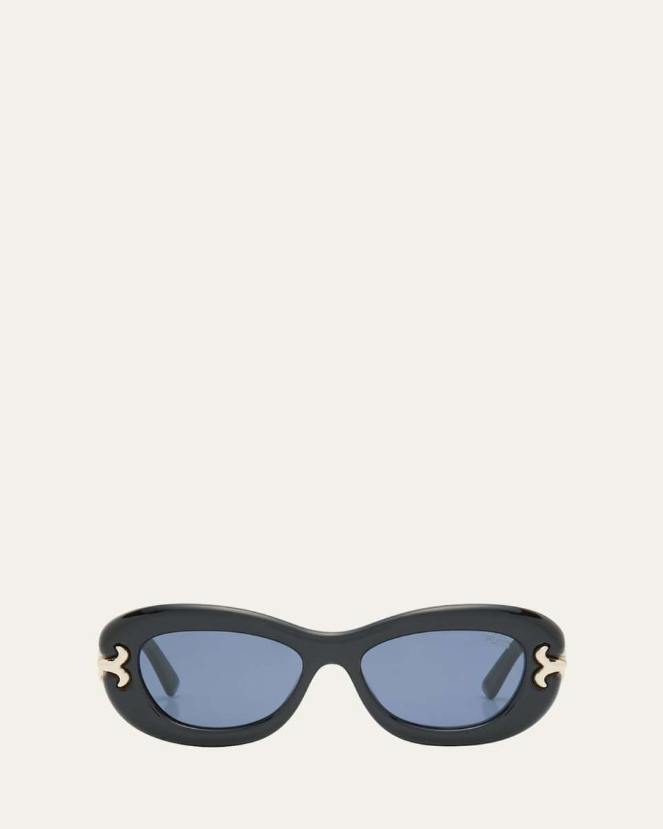Filigree Acetate Round Sunglasses