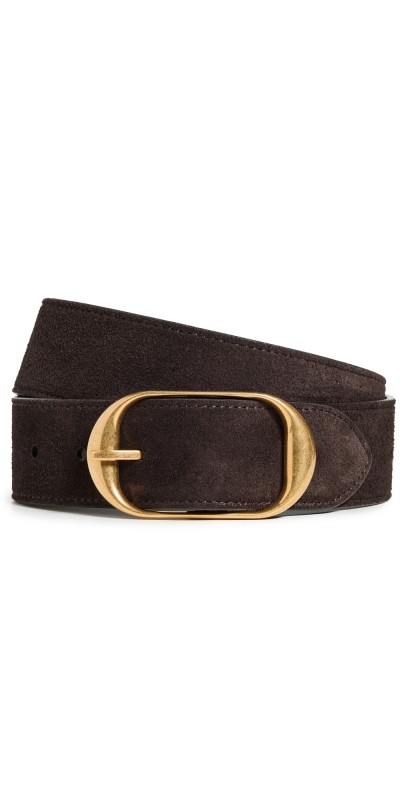 Nili Lotan Nili Suede Belt Espresso