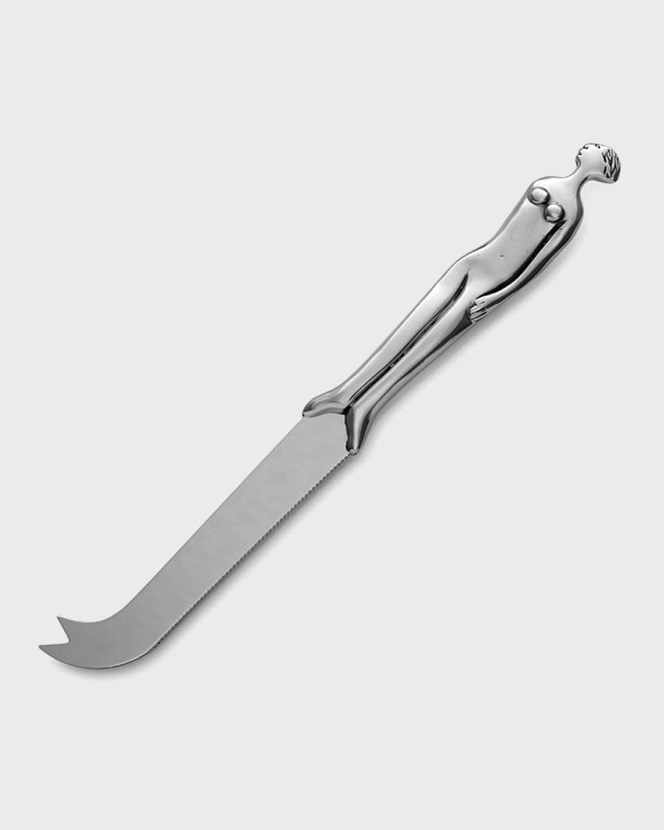 Woman Pewter Cheese Knife