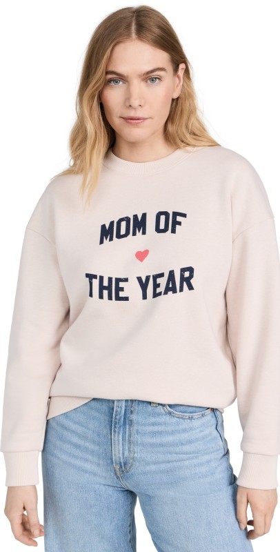 Favorite Daughter Mom of The Year Sweatshirt Heather Oatmeal