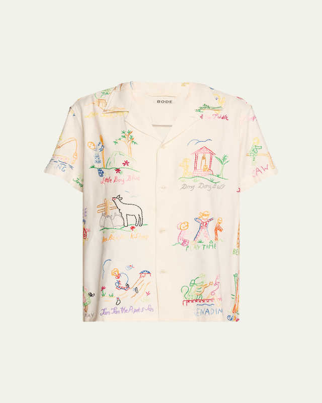 Nursery Rhyme Embroidered Shirt