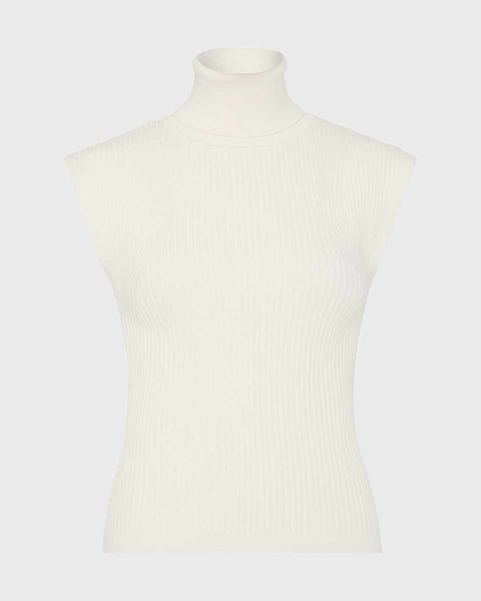 Kinley Sleeveless Ribbed Turtleneck Top