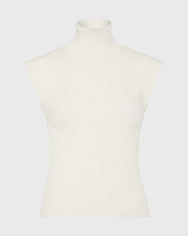 Kinley Sleeveless Ribbed Turtleneck Top
