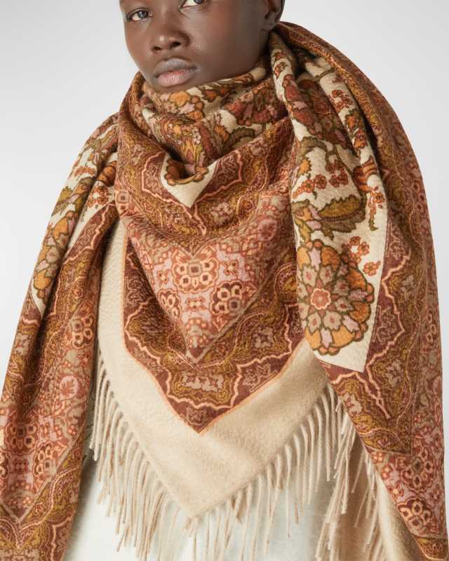 Multi-Patterned Cashmere Scarf