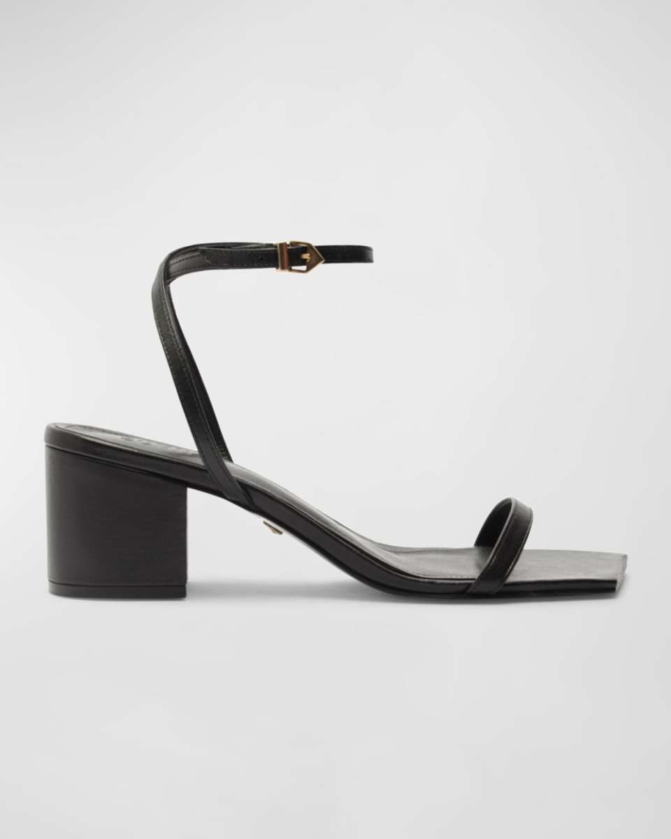 Kendall Leather Ankle-Strap Sandals
