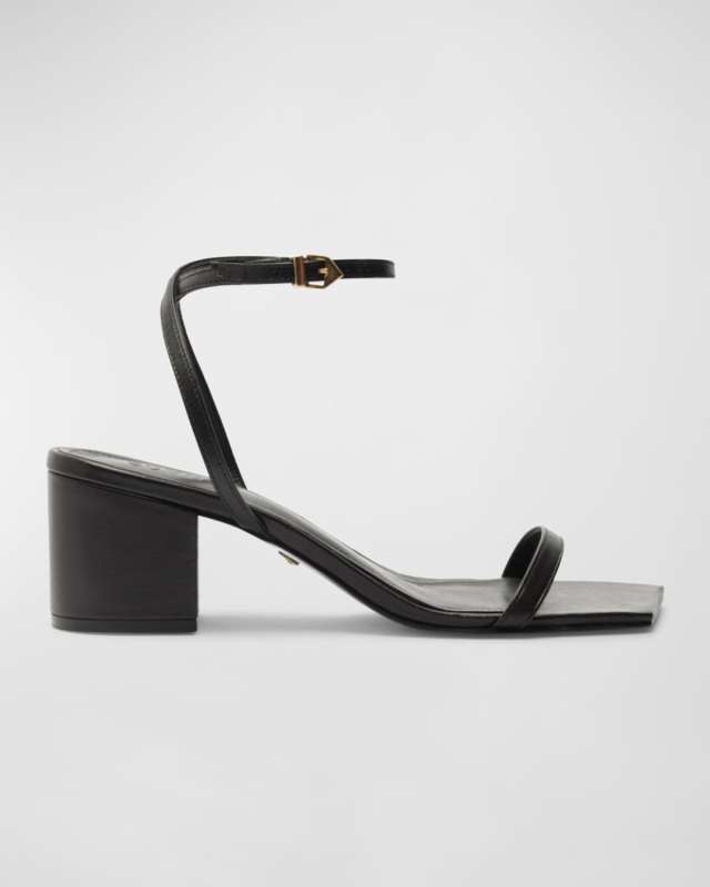 Kendall Leather Ankle-Strap Sandals