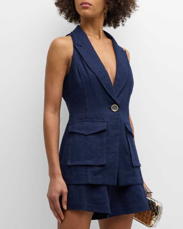 Paloma Longline Suiting Vest