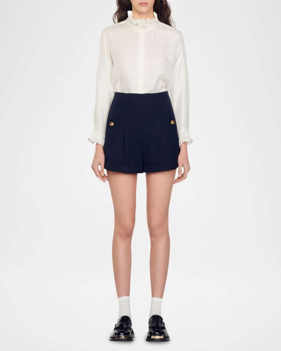 Siena Wool-Blend Shorts
