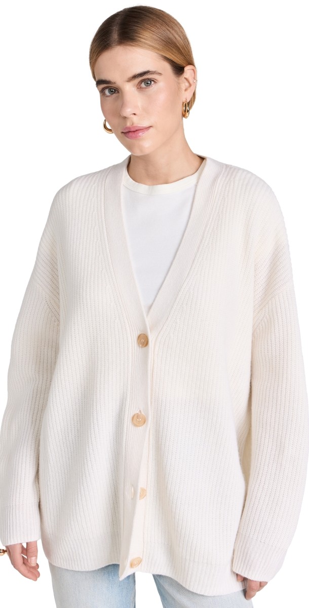 Jenni Kayne Cashmere Cocoon Cardigan Ivory