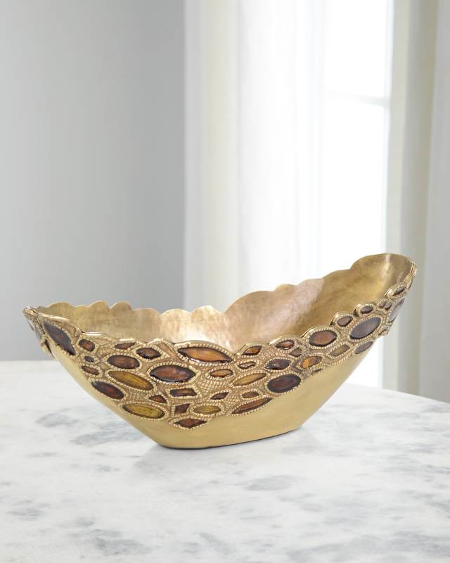 Adorned Brass Bowl