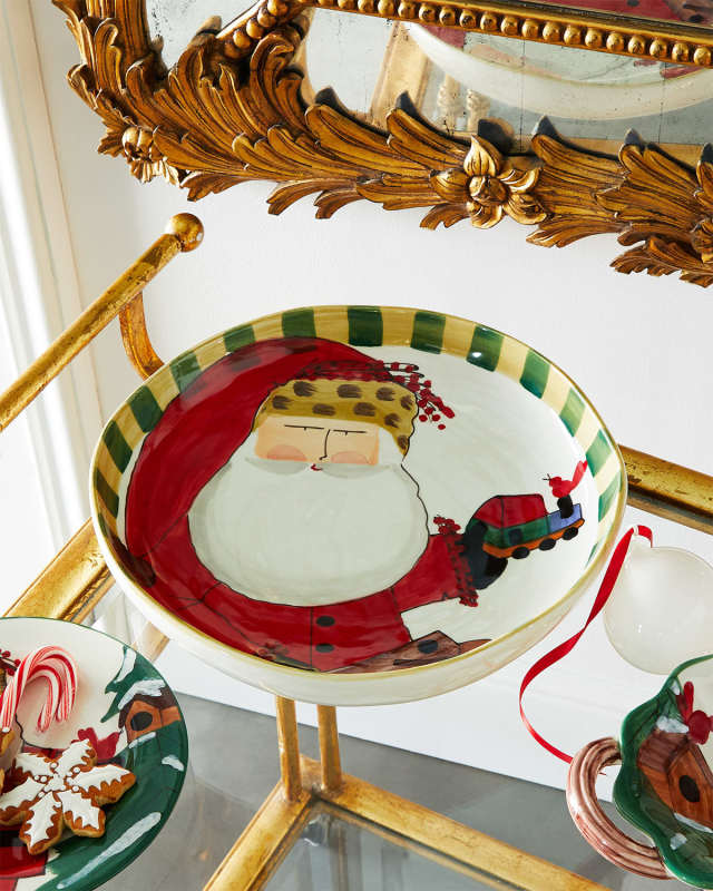 Old St. Nick Round Shallow Bowl