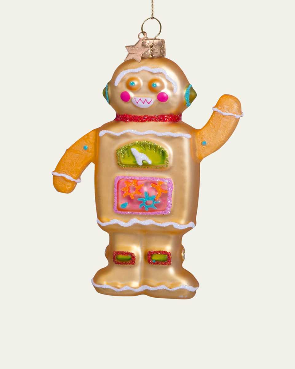 Gingerbread Robot Christmas Ornament
