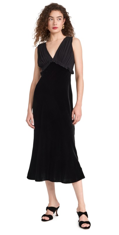 RAILS Gilda Dress Black Velvet