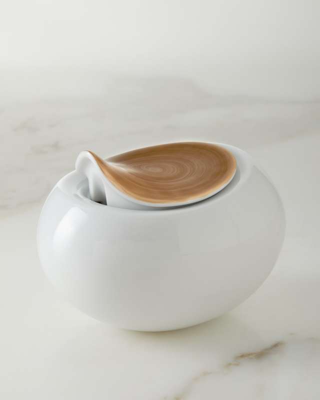 Brushstroke Gold Sugar Bowl