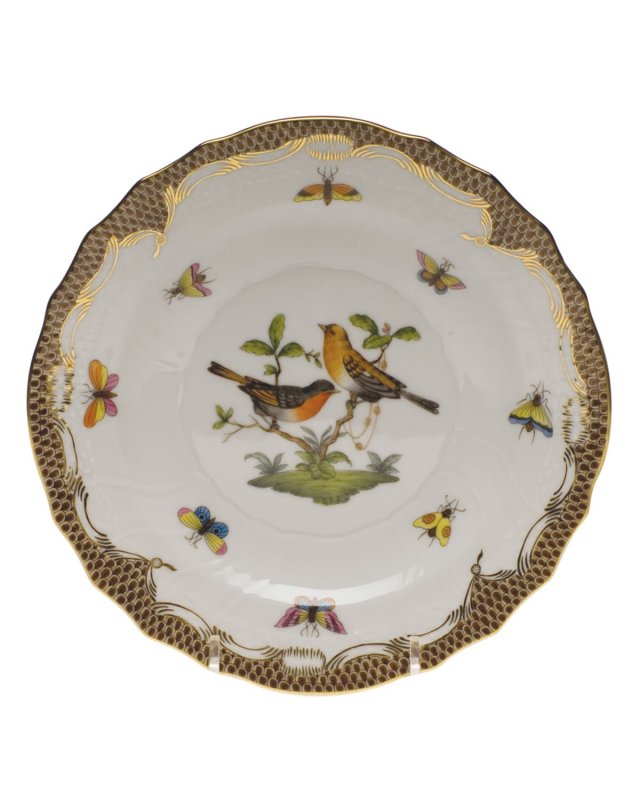 Rothschild Bird Brown Motif 09 Salad Plate