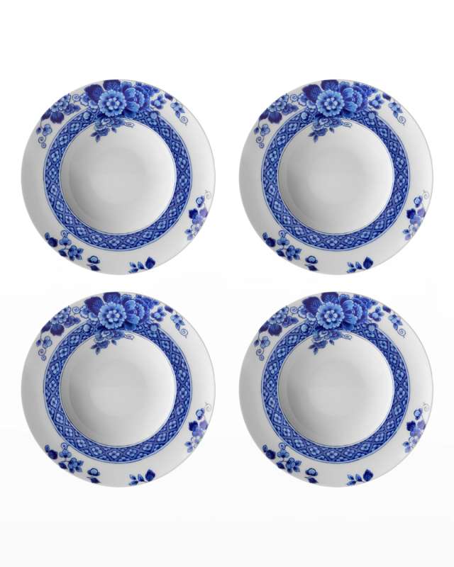 Blue Ming Soup Plates, Set of Four