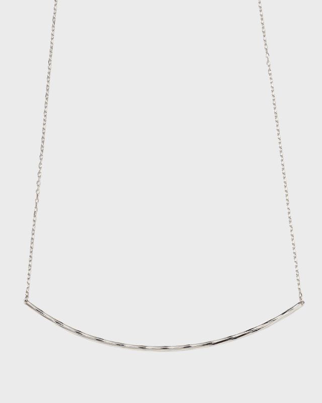 Platinum Sunrise Bar Necklace