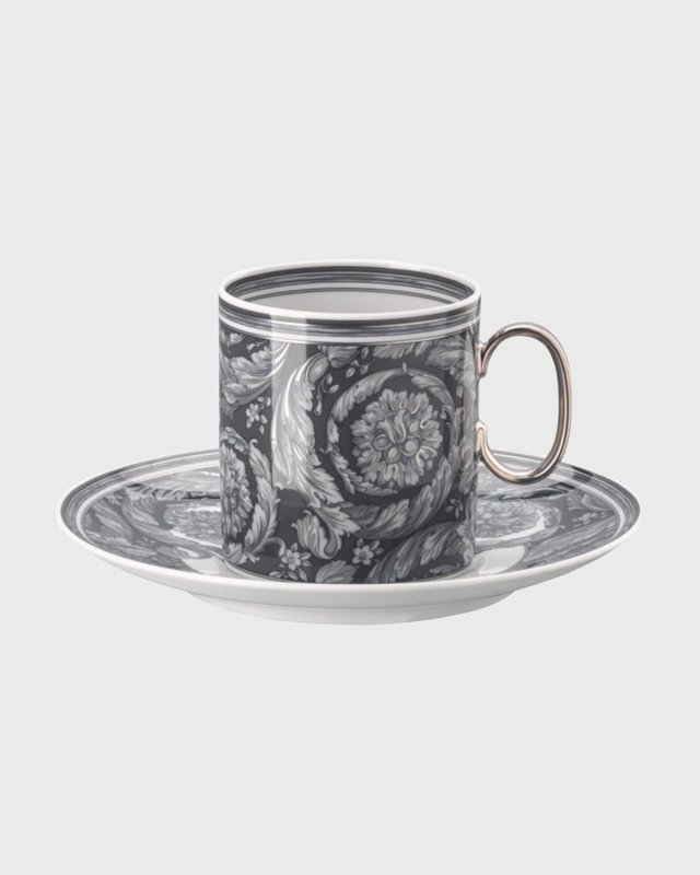 Barocco Haze Coffee Cup & Saucer, 6 oz.