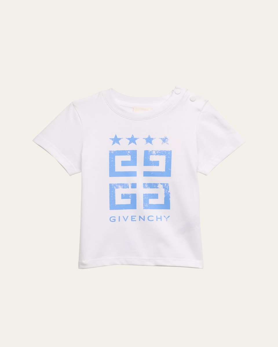 Boy's 4G Logo-Printed Short-Sleeve T-Shirt, Size 9M-3T
