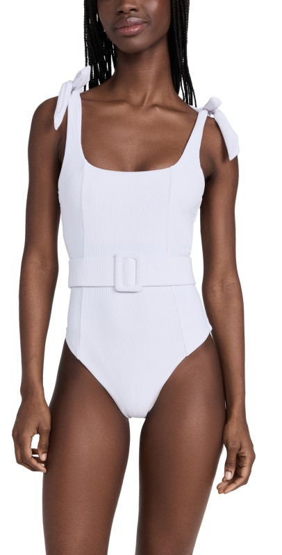 Beach Riot Sydney Belted One Piece White