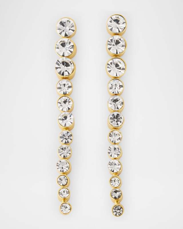 Crystal Linear Drop Earrings