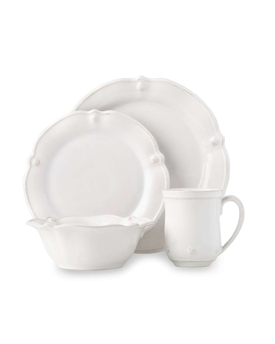 Berry & Thread Flared 4pc Place Setting - Whitewash