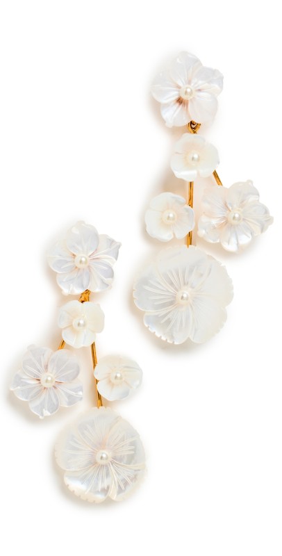 Jennifer Behr Orla Earrings Mother of Pearl