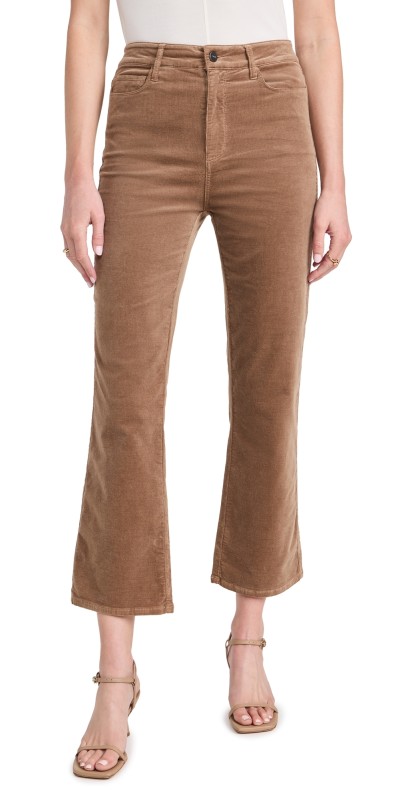 PAIGE Courtney Corduroy Pants Burnt Sugar