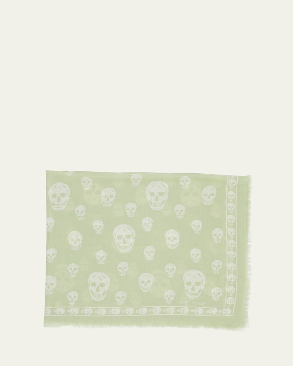 Classic Skull Wool Scarf