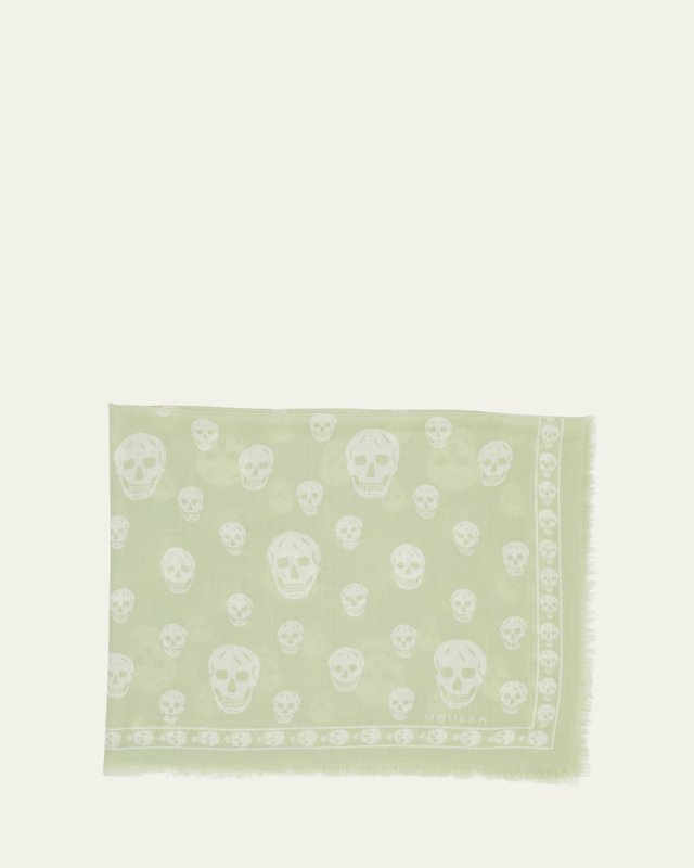 Classic Skull Wool Scarf