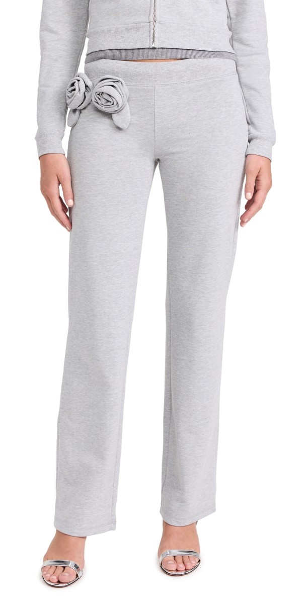 Sandy Liang Hilton Sweatpants Heather Grey