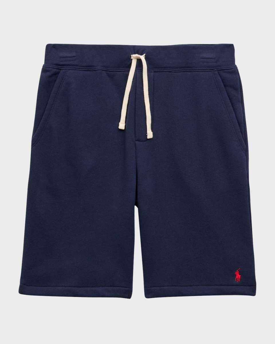 Kid's Embroidered Pony Fleece Shorts, Size S-
