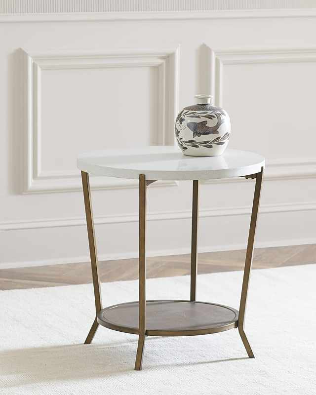 Playlist Round End Table